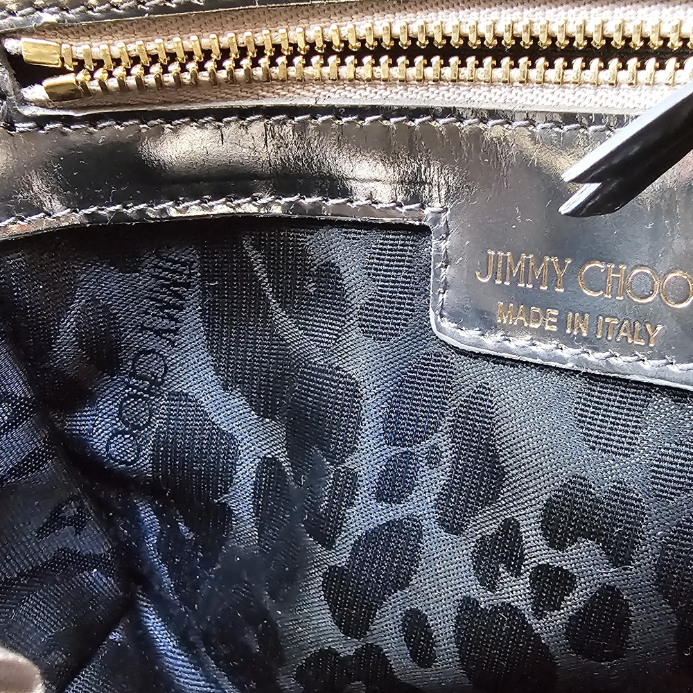 Jimmy Choo Python Snakeprint Leather Crossbody Go… - image 8